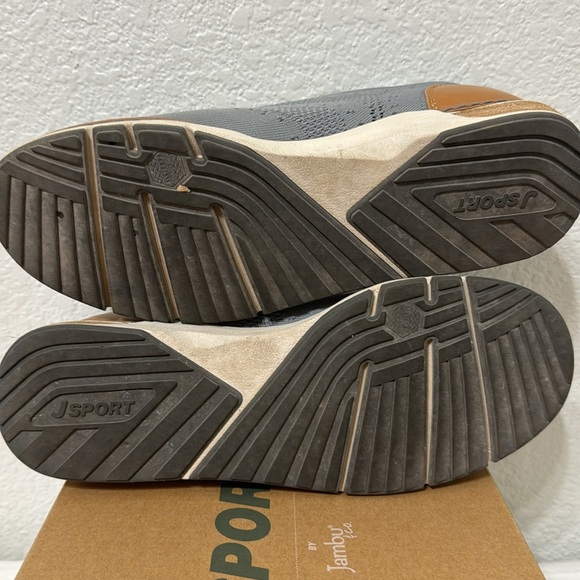Jambu & Co J Sport Gray and Tan Lace Up Casual Shoes Size 9 - Picture 8 of 14